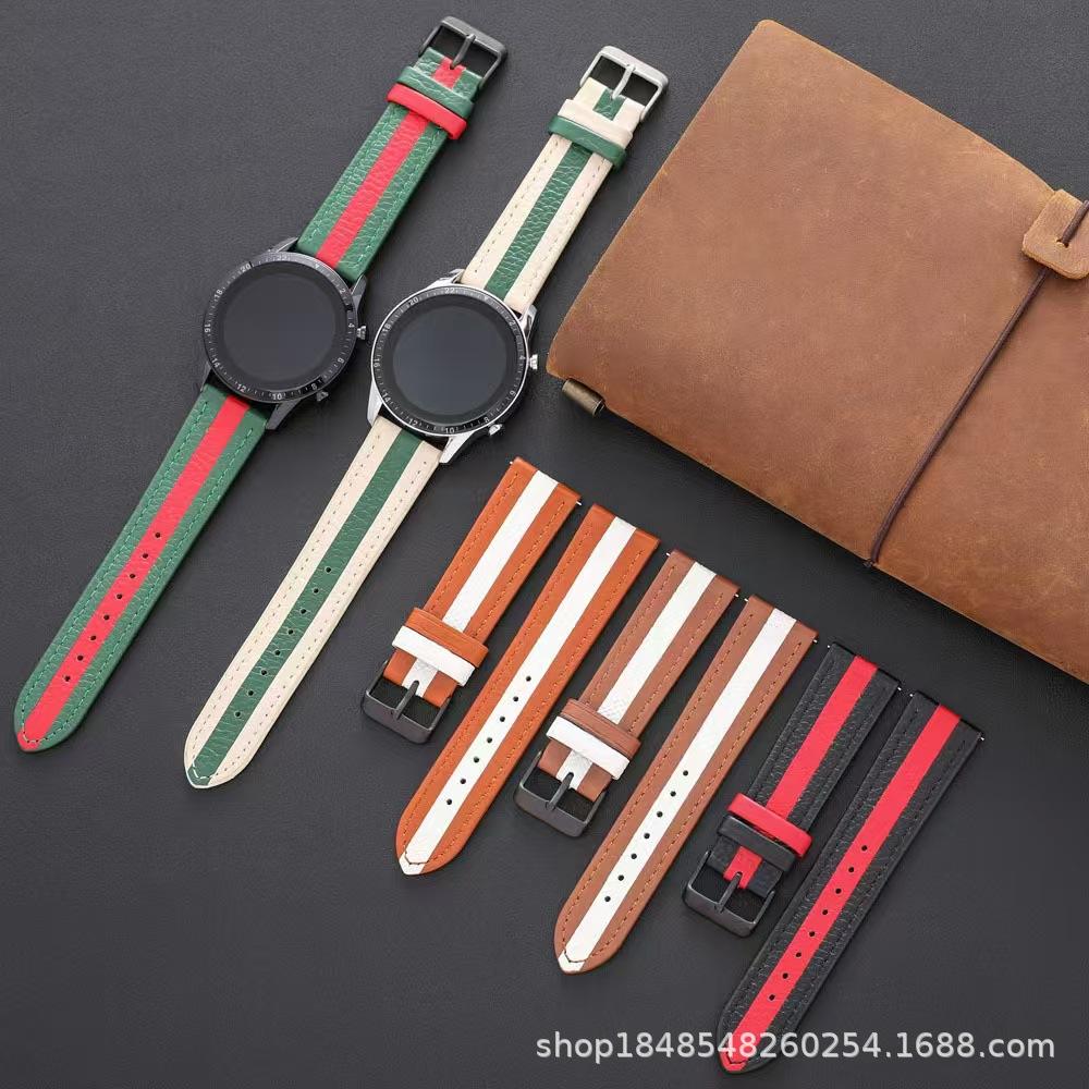 Leather Suitable For Applewatch Apple S7 Generation 6534Se Leather Contrasting Strap