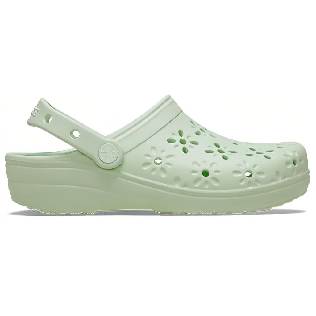 Crocs Classic Flower Bud EVA Lightweight Breathable Clogs Women Footwear Green 210927-3YH