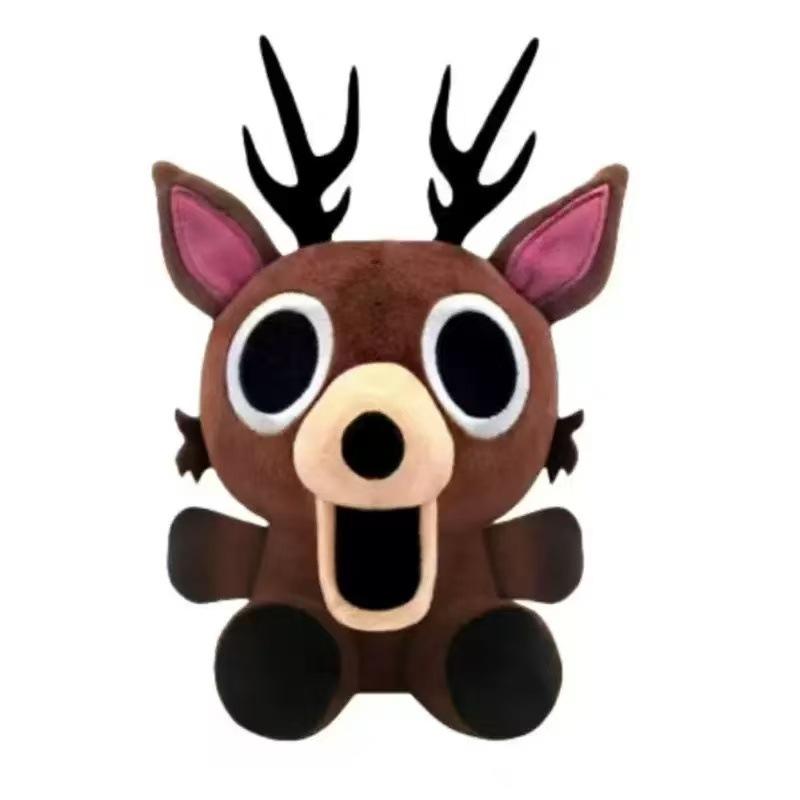 New 99 Nights in The Forest Plush Toy Game The Deer Monster Stuffed Animal Cute Q Version Elk Doll Halloween Gift GG025