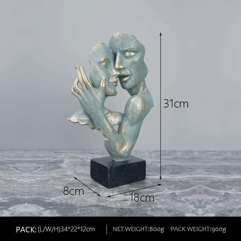 Маска для пары Топ Европейские смоляные изделия Персонализированные Домашний стол Премиум Украшения для декора комнаты Прочный Прочный
