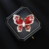 Women's Light Luxury Design Elegant Inlaid Zircon Butterfly Brooch Fashionable And Versatile Niche Design Sense Brooch