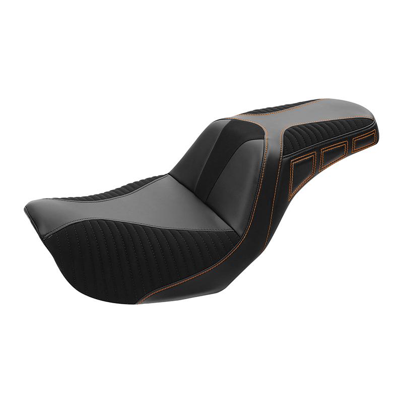 Motorcycle Driver Passenger Seat For Harley Dyna Super Glide 2006-2010 Fat Bob 2008-2017
