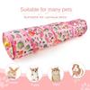 Printed Cat Play Tunnel Foldable Cat Channel Universal Cat Tent Nest  Interactive  Fun Toy