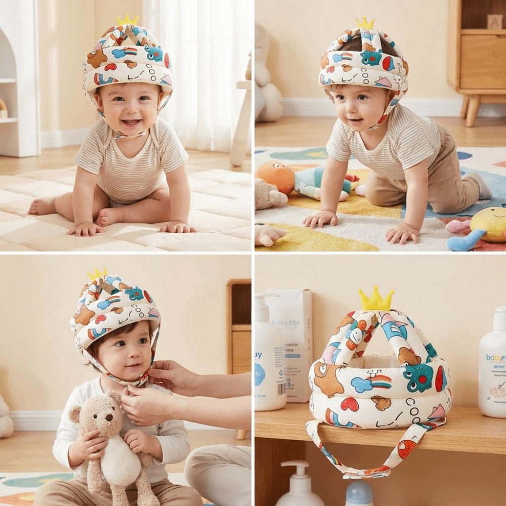 Soft Baby Safety Helmet Adjustable Toddler Hat Practical Infant Safety Cap Walking