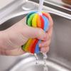 Скруббер щетки для чистки губки с щеткой для чистки ручки