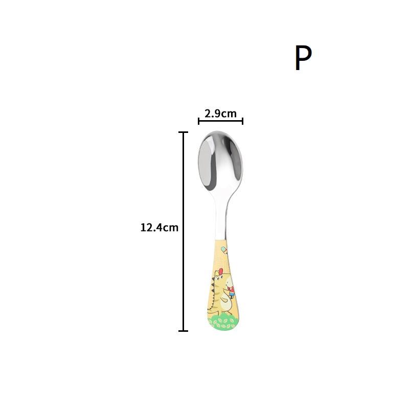 1/4 шт. Набор столовых приборов из нержавеющей стали, мультяшные животные, милая вилка, детская ложка, вилка, столовая посуда, детская посуда, подарок