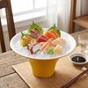 Stackable Slanted Mouth Bowl Large Capacity Hot Pot Dish Plate Horn Shaped Bowl  Home Dessert