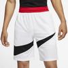 Nike Big Logo Print Loose Basketball Shorts Men Bottoms White BV9385-100