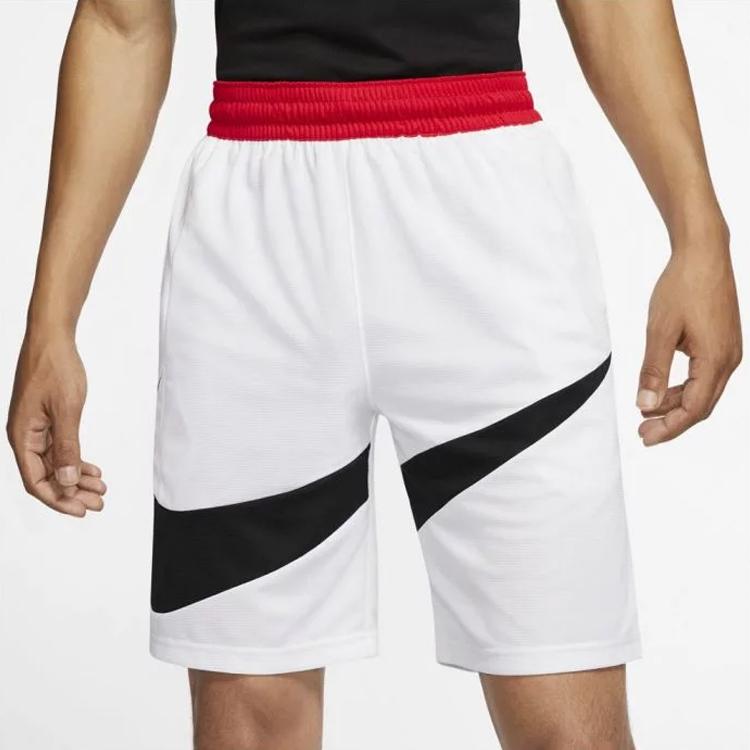 Nike Big Logo Print Loose Basketball Shorts Men Bottoms White BV9385-100