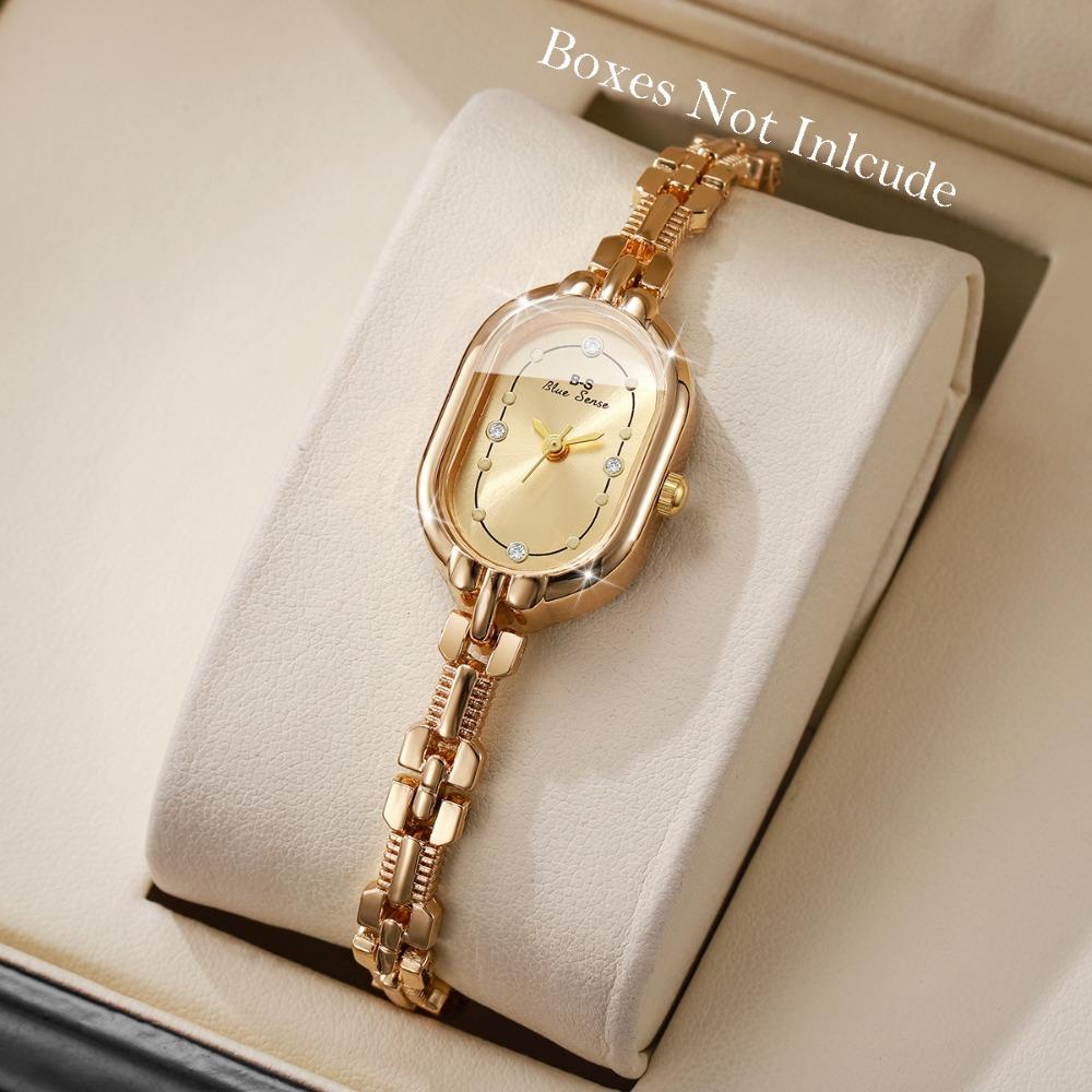 Minimalist Women Quartz Watch Rhinestone Small Dial Watch Thin Bracelet Watch Versatile Wear