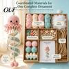 Beginner Crochet Kit for Adults Ocean Animal Spiral Kit, DIY Coastal Hanging Ornament Craft Bohemian Style Wall Decor with Yarn And Accessories Teens,