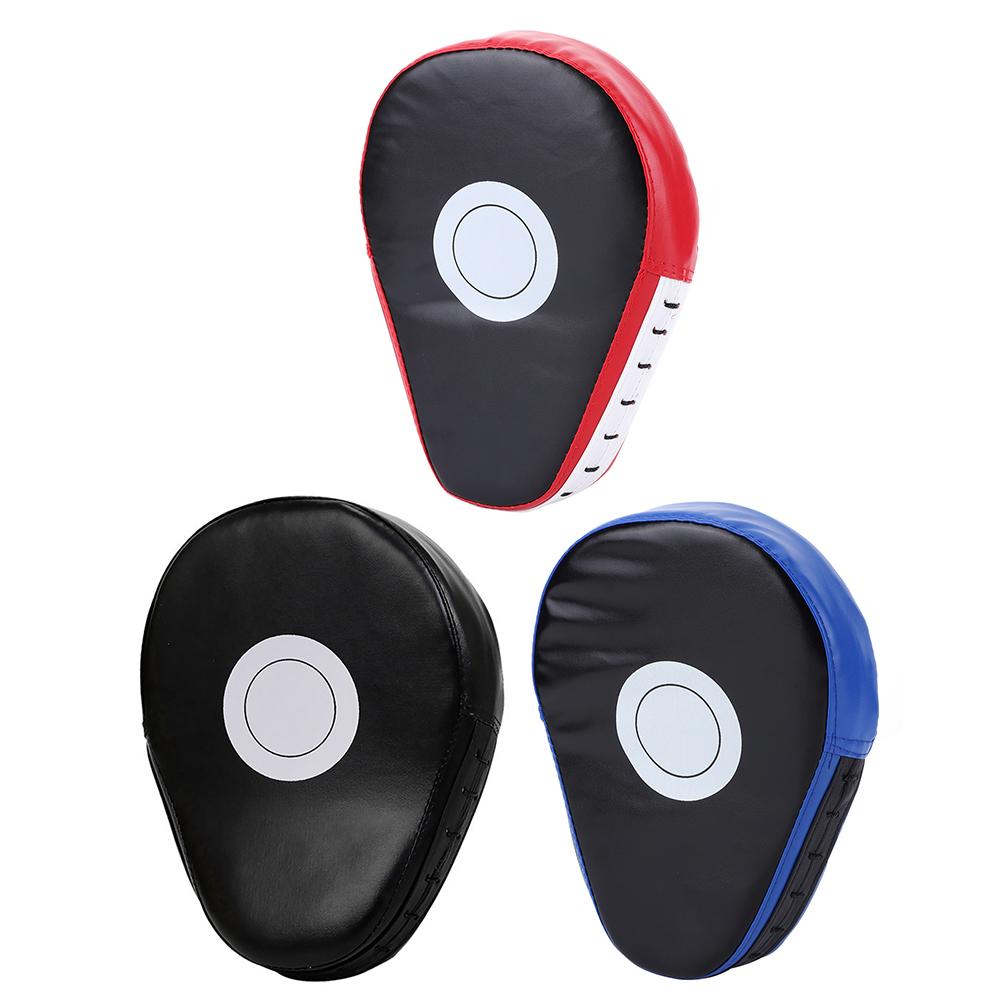 Curved Boxing Hand Target PU Leather 5-Finger Hand Target Breathable Curved Punching Mitts Kickboxing Pads for Men Women Gym
