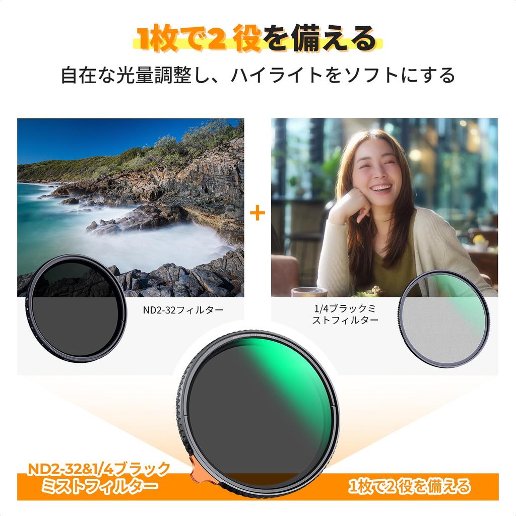 Concept 67 мм переменный ND фильтр туман многофункциональный фильтр японское оптическое стекло AGC HD супер разрешение низкий коэффициент отражения 28 слоев нанопокрытия вода