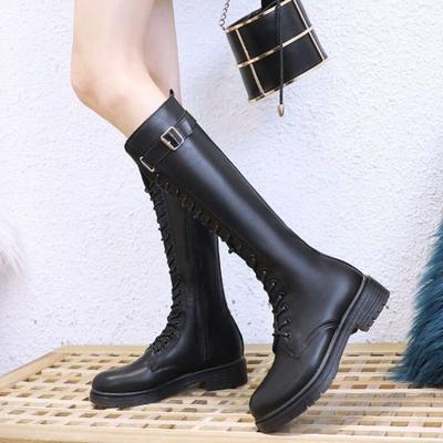 Обувь New Rock Shoes Для Женщин На Шнуровке Женские Ботинки Байкер Круглый Носок На Шнуровке Демисезонные Стильные Высококачественные Ботинки В