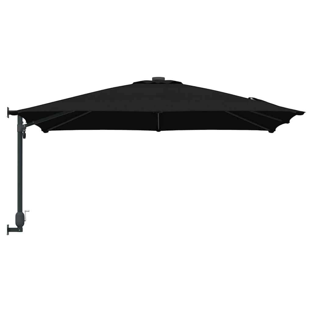 Garden Sun Umbrella Black 248.5 x 247.5 x 160 cm