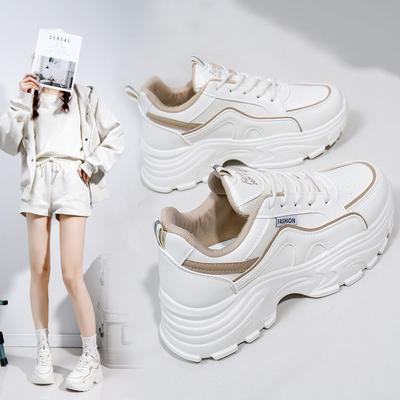 INS корейский стиль на платформе обувь для папы новые весенние уличные студенческие кроссовки для бега, увеличивающие рост для отдыха Q8825