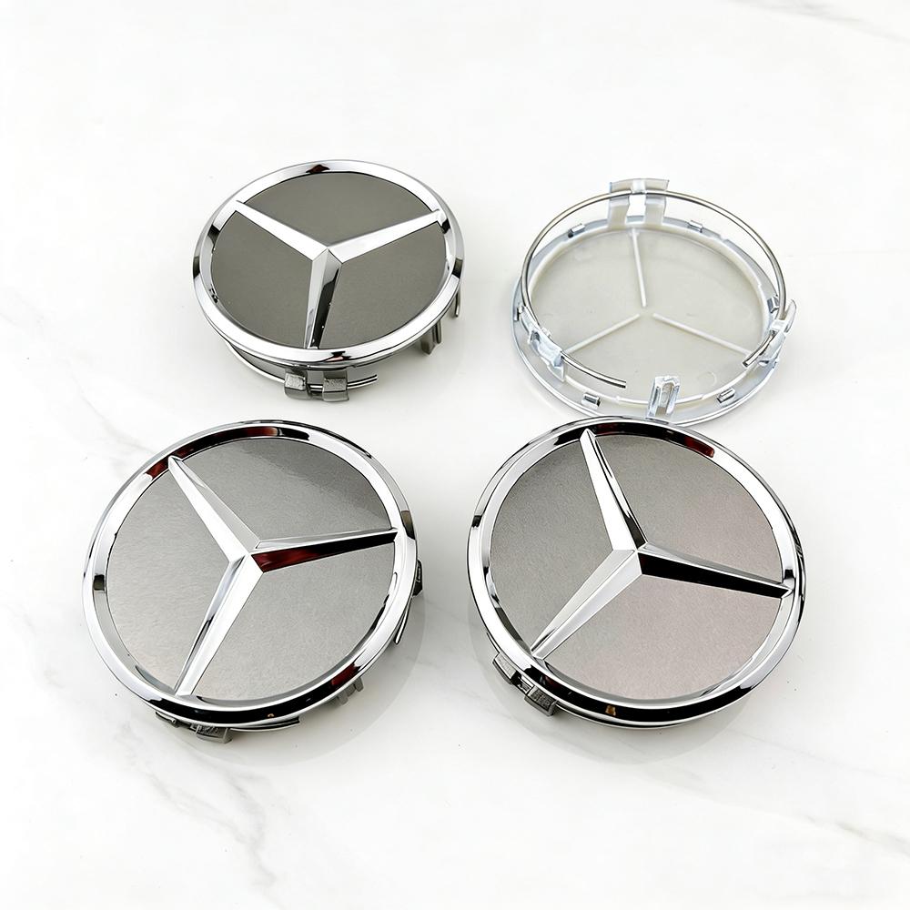4pcs 75mm Car Wheel Center Logo Hub Cap For Mercedes Benz W211 W205 W213 W203 C218 A207 CLA CLS E CLS E Class Accessorie CN1