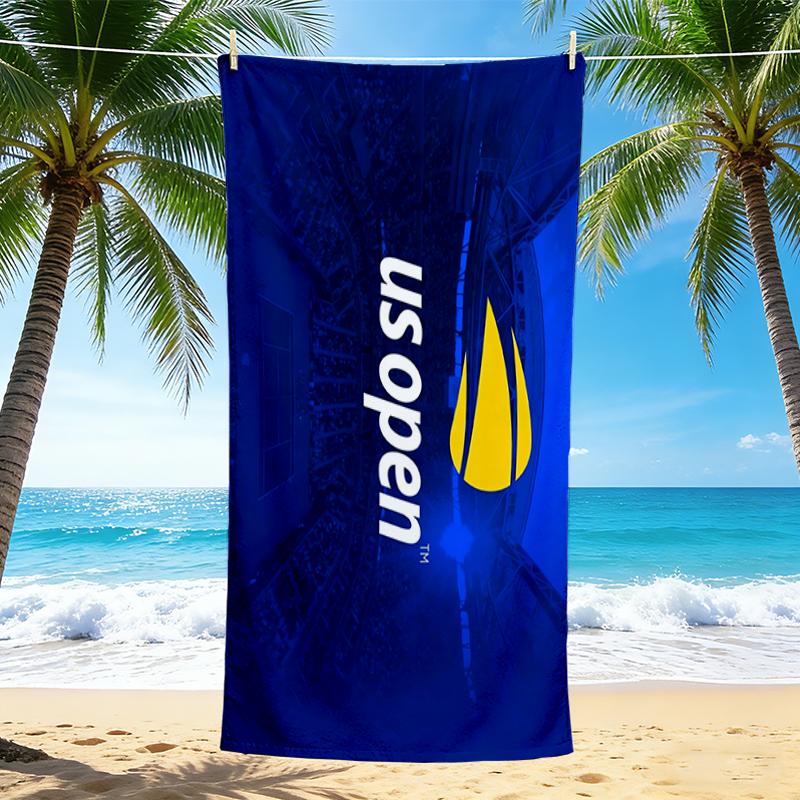 1Pc Open Tennis Championship Beach Towel, Quick Dry, Multi-Use for Beach Pool Gym Yoga Home Travel, Christmas, Halloween, Xmas Gift M928643
