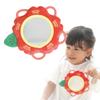 Зеркало-кольцо Chaol с колокольчиком (От 6 месяцев  Развивающая игрушка  Дизайн с камелией) Первая игрушка для детских колясок и манежей. Нежный звон. малыш