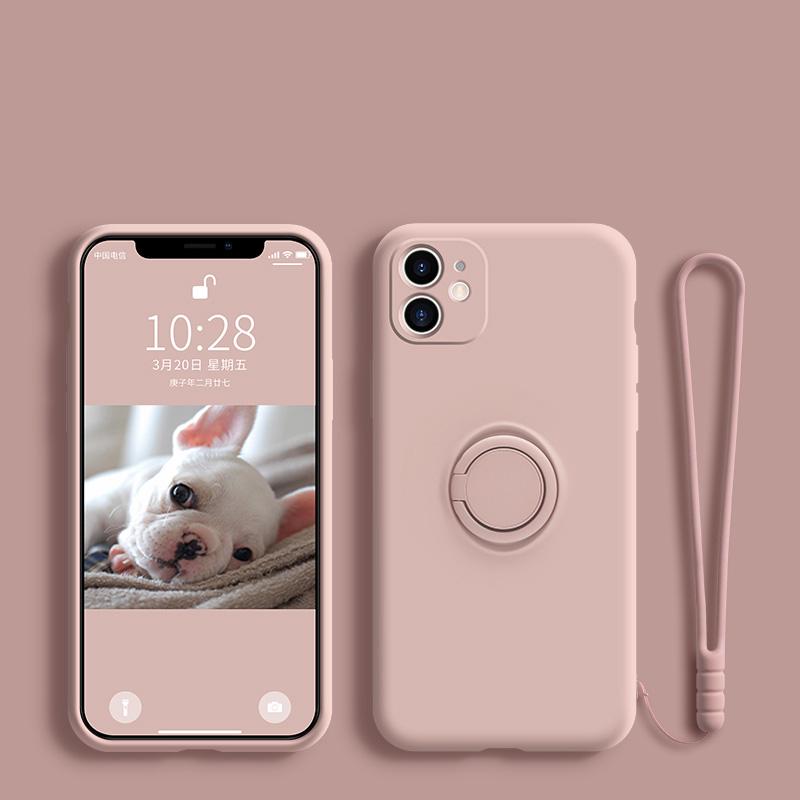Магнитный держатель-кольцо Чехол-подставка Для Xiaomi POCO X3 NFC Mi 10T Pro 10 Lite Redmi Note 11 9 8 7 Pro 9S 9A 9C Жидкий силиконовый чехол