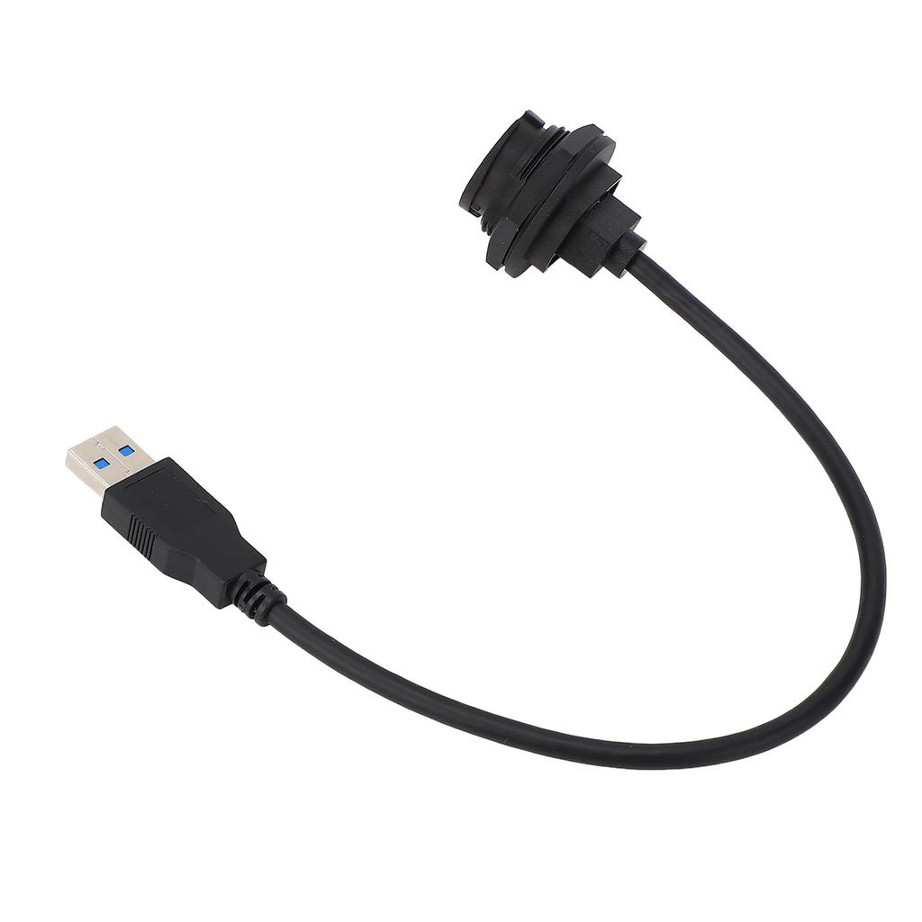 USB3.0 Панельный разъем Водонепроницаемый разъем для передачи данных с удлинительным кабелем Мужской Женский Прямая головка 0.3 метра