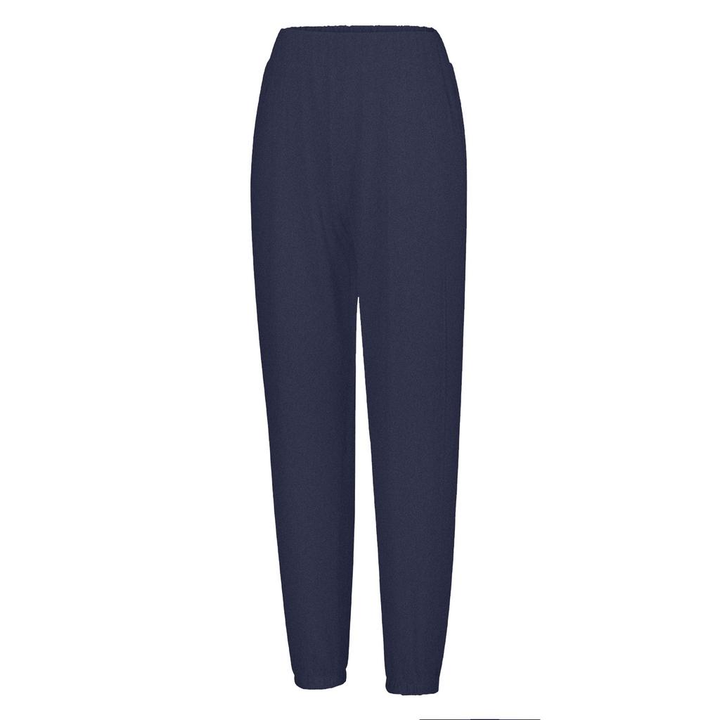 Женские однотонные брюки с разрезом и высокой эластичностью для занятий бегом, йогой и отдыхом