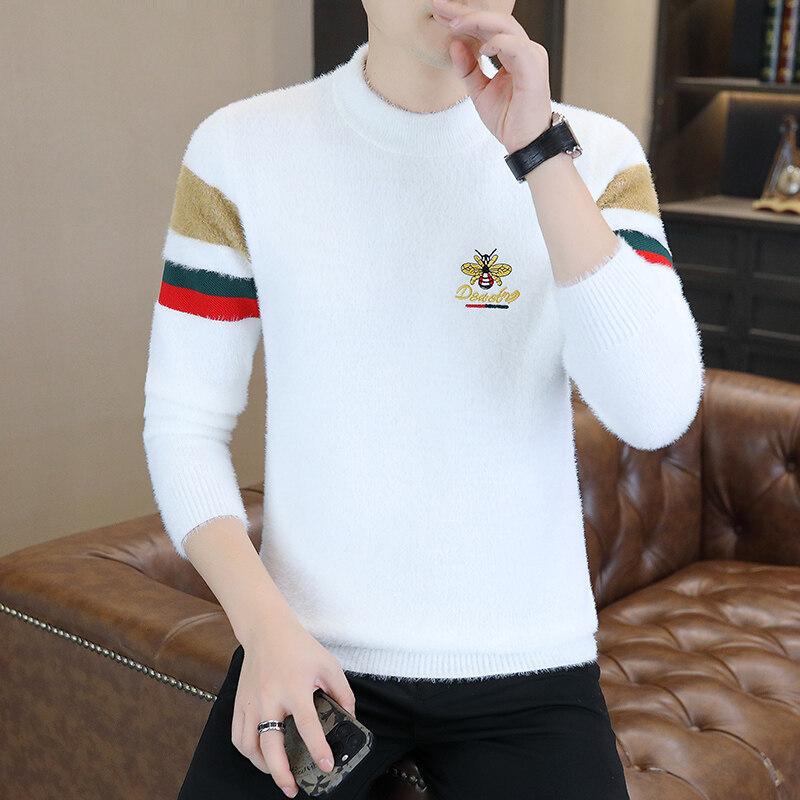 Горячая распродажа, популярный, новый повседневный свитер с круглым вырезом на осень и зиму, вязаный свитер, свитер большого размера свободного кроя.