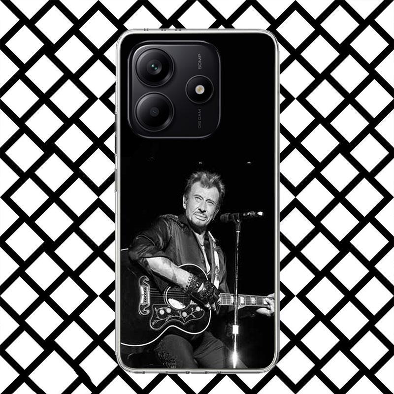 Johnny Hallyday Music Phone Case for Xiaomi Redmi Note 15 14 14S 13 12 12S 11 Pro Plus 11E 11T 11S 10S 5G Soft Cover Fundas Redm