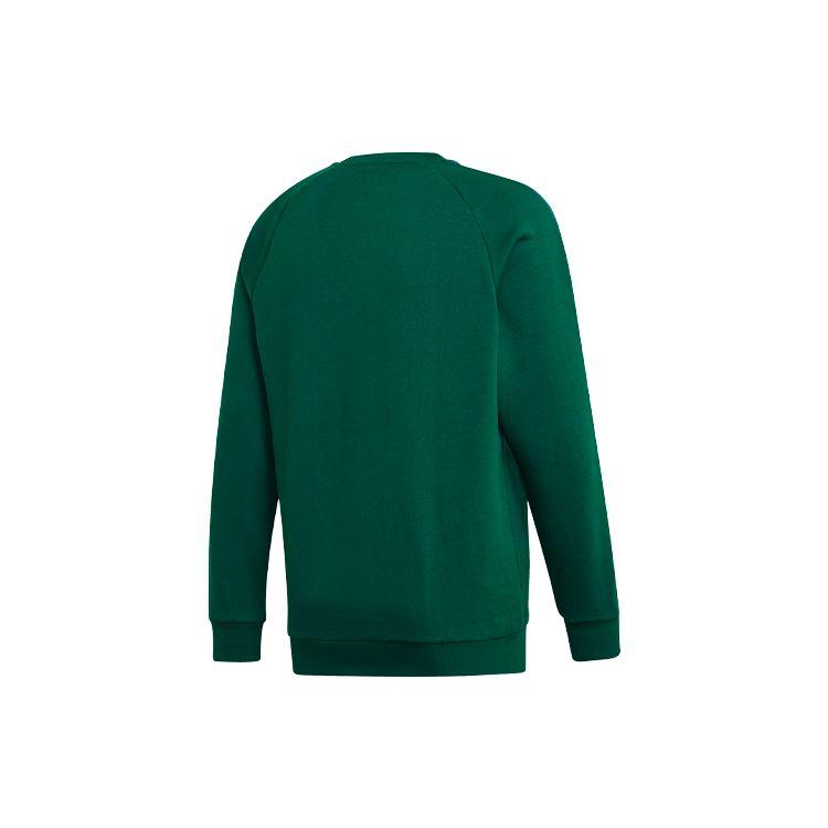 adidas Мужская толстовка с круглым вырезом Originals Trefoil 3D Logo, зеленая, GF0224
