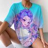 Hot KPop Demon Hunters 3D Print Women T-shirt Summer Casual Loose T Shirt Women Men Harajuku Top