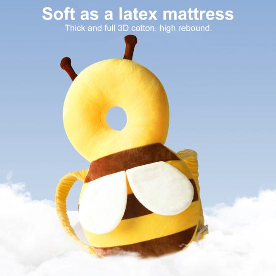 1 шт. Детская подушка против падения, подушка для поддержки головы и спины ребенка при ходьбе и наклонах, подушка для защиты от травм, в форме мультяшной пчелы