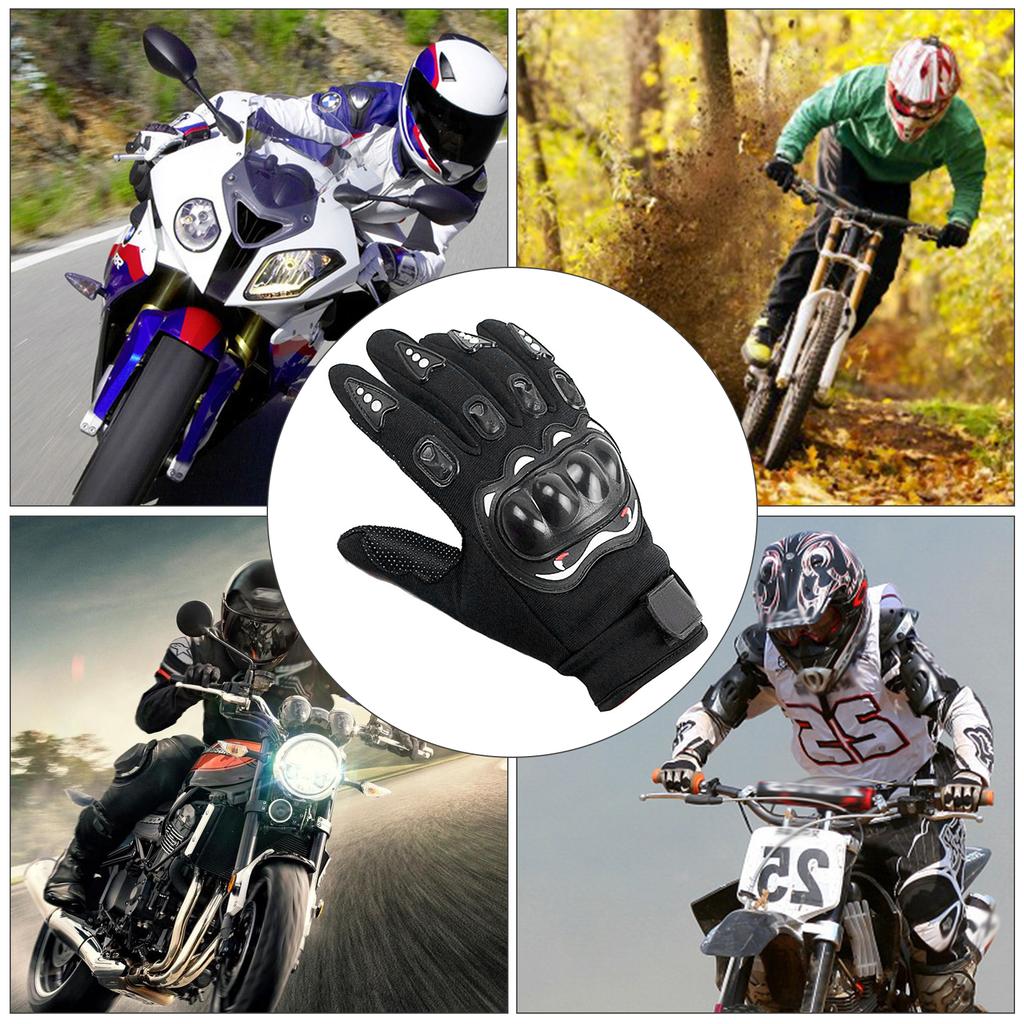 Motorcycle Racing Gloves, Motocross Gloves, Design, Hard , Knuckle , Anti-Slip Palm for Outdoor Sports, Riding