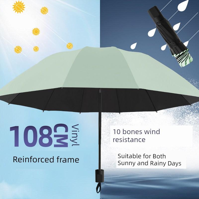 Official Genuine Sunshade Umbrella, Large, Thickened, Reinforced, Foldable, Dual-Use for Sun and Rain, Sun Protection and Rainproof
