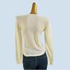 Semi-Transparent Lightweight Knitting Long Sleeves Tops Women's Six Wool Spring and Summer Inner Wear Thread Fitted Slimming Sweater Outwear