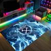 West Ham United Football Design Crystal Velvet Carpet Cozy Non?Slip Printed Rug For Bedroom Living Room Entrance