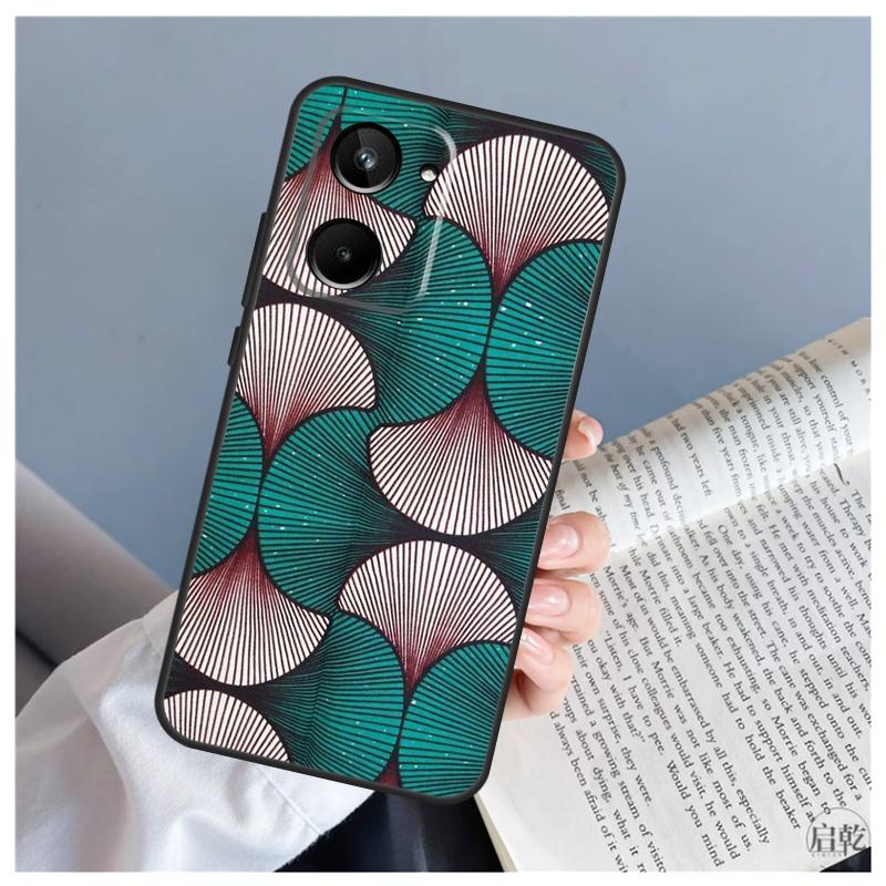 African Wax Fabric For Realme 15 10 11 13 12 14 Pro Plus C65 C67 C71 C63 C61 C55 C51 C53 C75 GT6 GT7 Pro Case