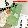 2DFlat White Pup In Dreamy Green Meadow All Inclusive Film Hard iPhone Case, Compatible with iPhone 18 Pro Max 17 16 15 14 13 12 11
