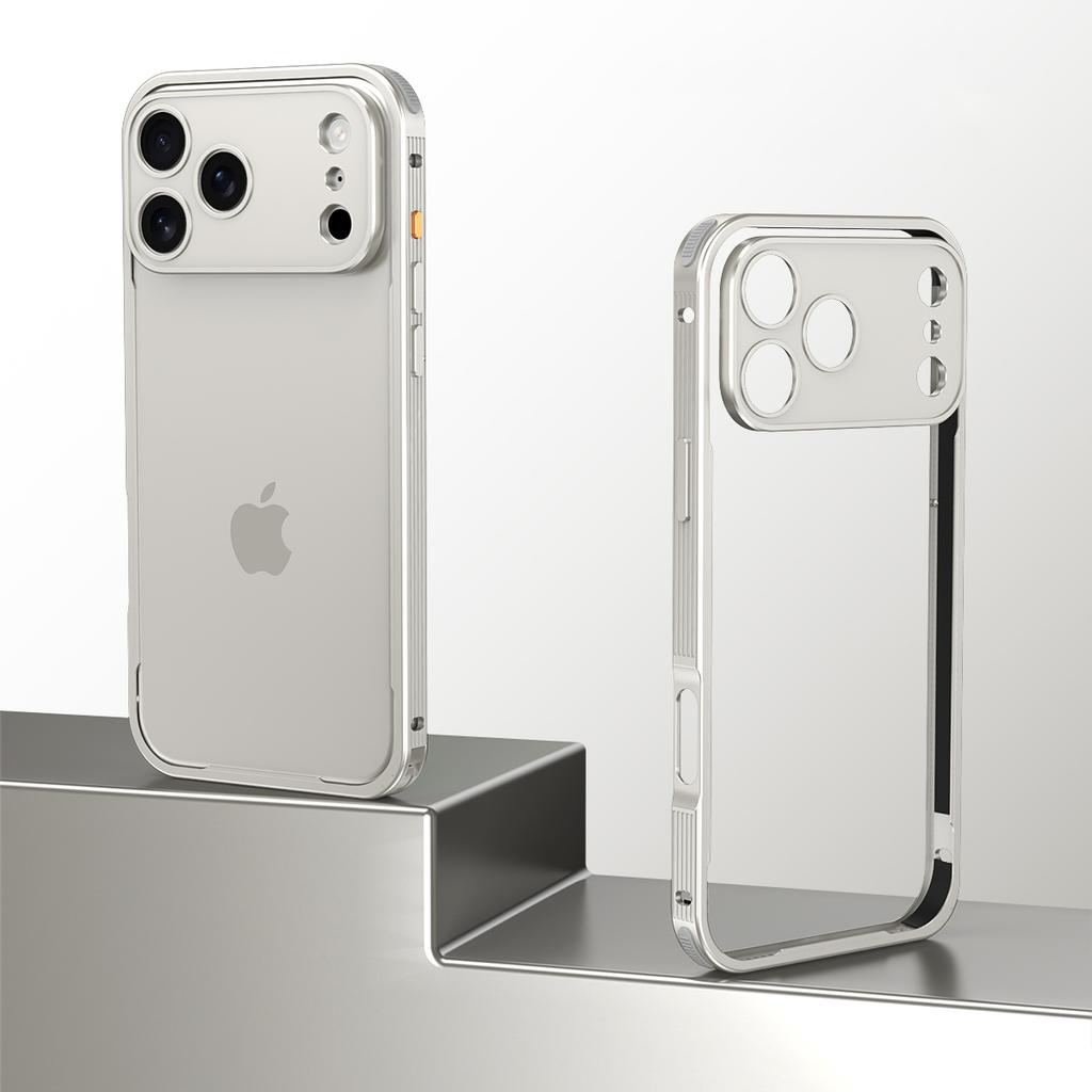 Авиационный алюминиевый сплав Рамка Бампер Чехол для телефона Для iPhone 17 16 15 14 13 Pro Max Plus Металлическая защита линз Ударопрочная крышка
