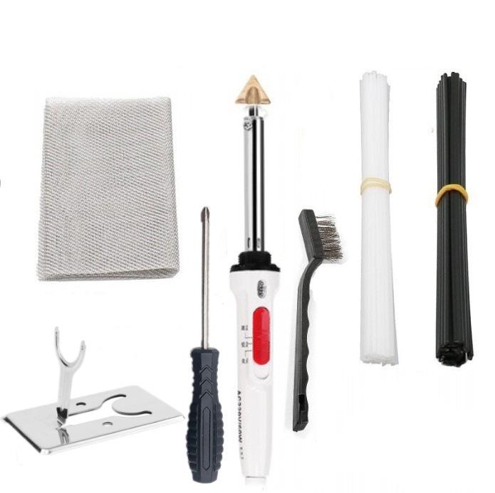 Электрический паяльник для ремонта бампера автомобиля: Набор инструментов для сварки пластиковых трещин и обслуживания автомобиля