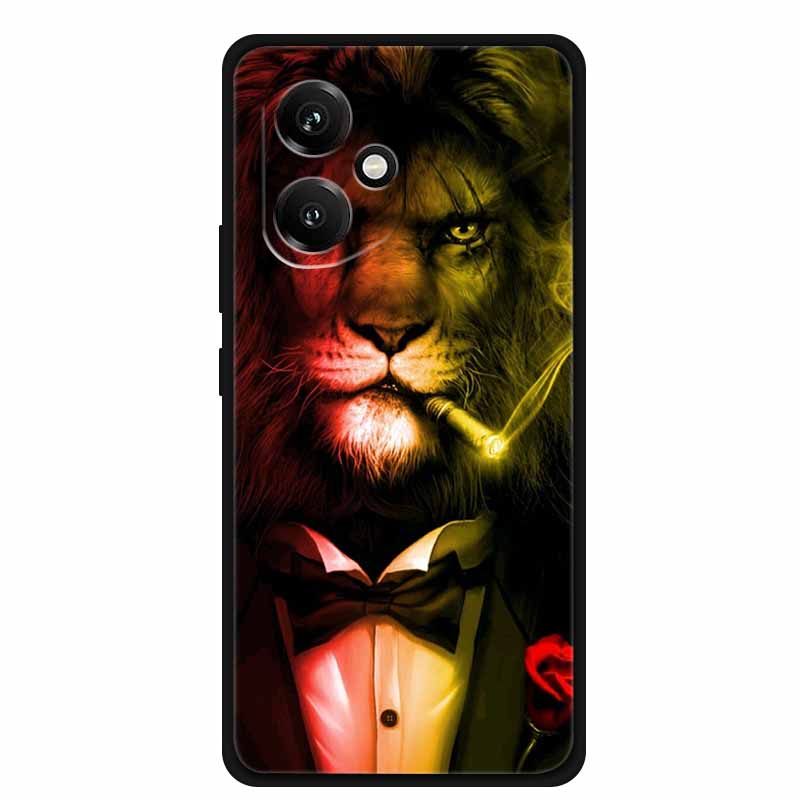 For Honor 400 5G Case Honor400 Phone Cover Wolf Lion Black Silicone Soft Coque For Honor 400 Pro 5G Back Cover Case Funda Shell