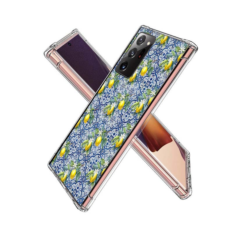 Mediterranean Lemon Phone Case for Samsung A55 A35 A25 A15 A07 A05S A16 A17 A26 A36 A37 A56 A57 Galaxy Note 20 10 A50S A71 A51 A