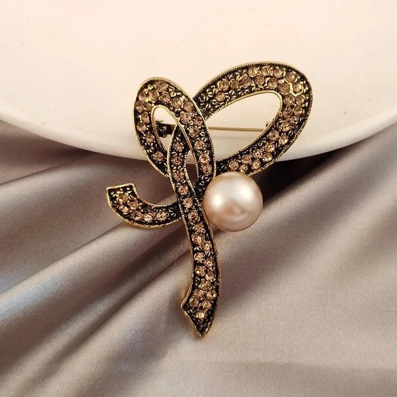 Модная ретро-брошь, женские аксессуары, жемчужная брошь для свитера, индивидуальная пуговица, атмосферная булавка