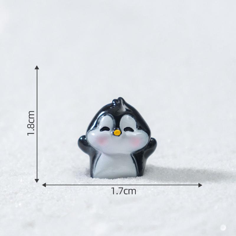 1/4 шт. Рождественская елка Санта Клаус Снеговик Лось Пингвин Колокольчик Миниатюрные ландшафтные украшения Дом Новый год Рождество Кукольный домик Декор