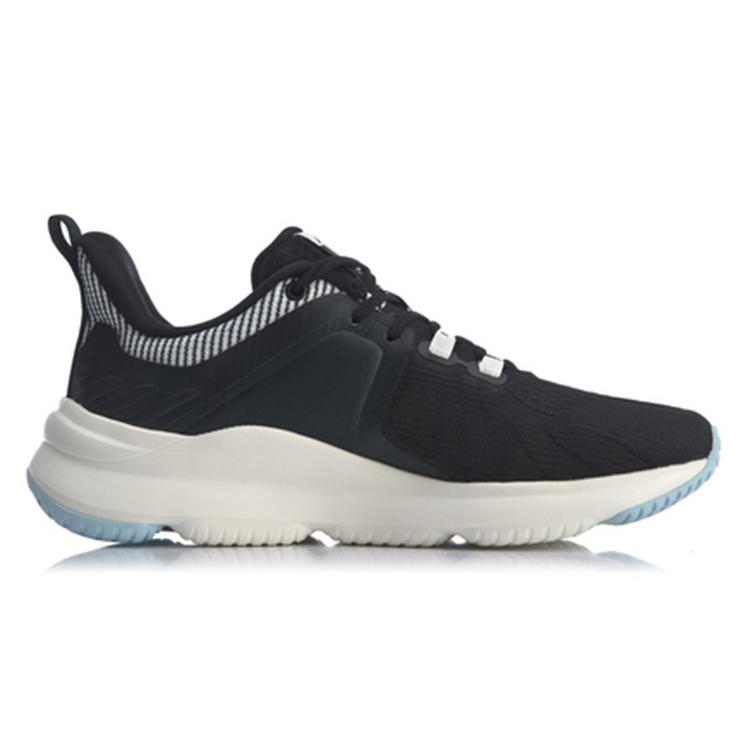 Li Ning SOFT PLUS Низкие Беговые Кроссовки Женские Черно-белые ARHQ024-1