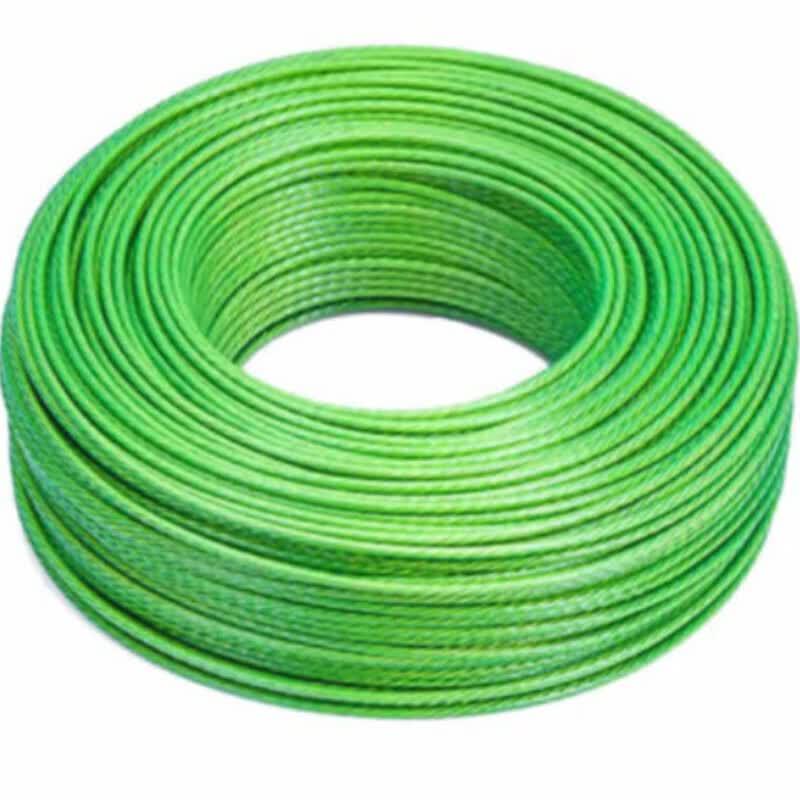 Стальной проволочный канат с ПВХ покрытием Jiezhu Green для бельевой веревки