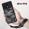 (Comes with Wrist strap)Anti-Fingerprint Matte Clear Transparent Phone Protective Case,ibmrs for Xiaomi Redmi K70E/Poco X6 Pro Camo Case