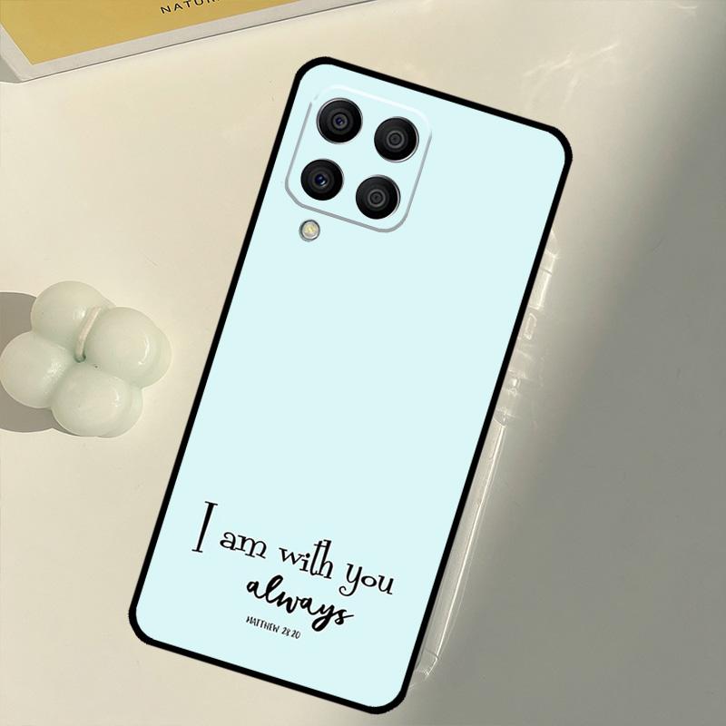 Библейский стих Христианская цитата Для Samsung Galaxy M16 M06 M12 M55 M15 M35 M14 M34 M54 M11 M21 M31 M13 M33 M53 M32 M52 Чехол