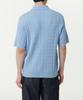 MUSINSA STANDARD Cable Knitted Polo Shirt [Sky Blue]