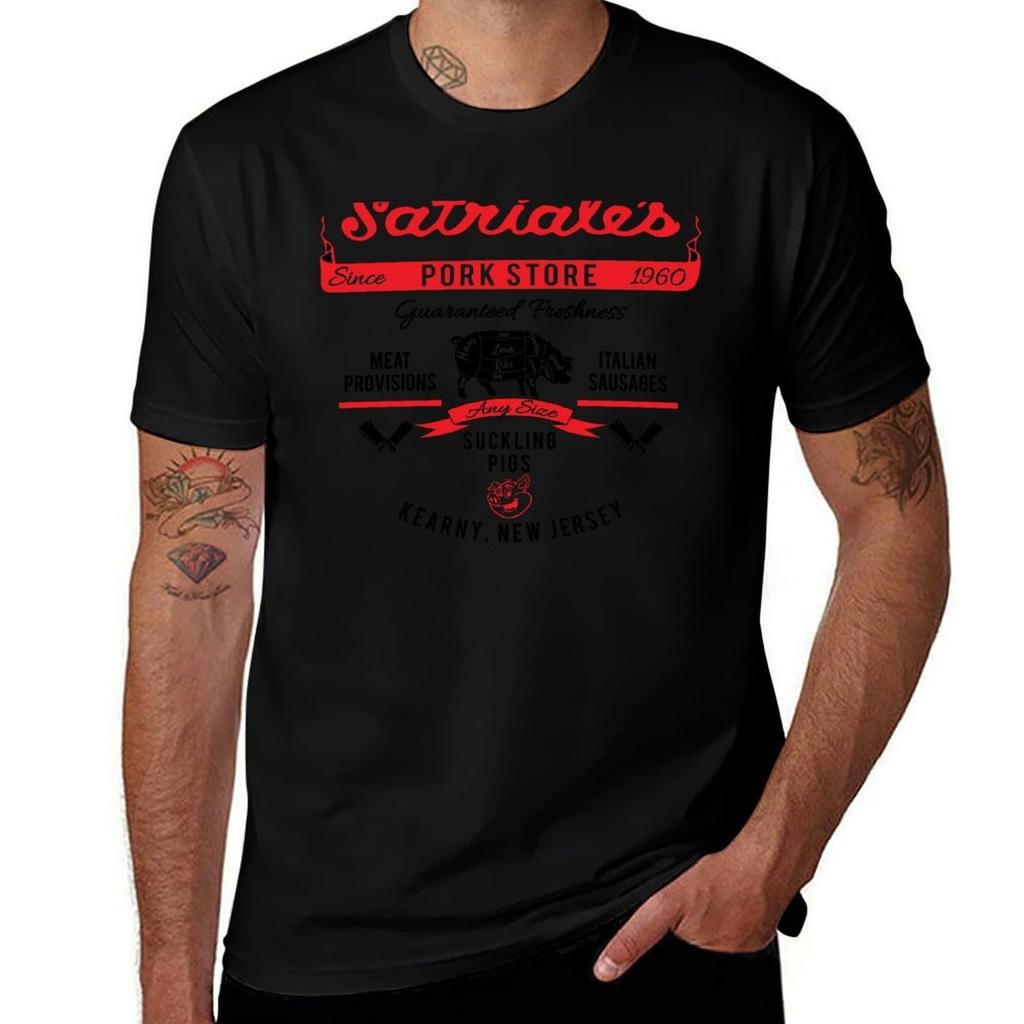 Satriales Pork Market Lts Tshirt Summer Casual Loose Tshirt