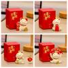 Cartoon Maneki Neko Miniature Figure Resin New Years Decor Lucky Cat Figurines  Desktop Ornament